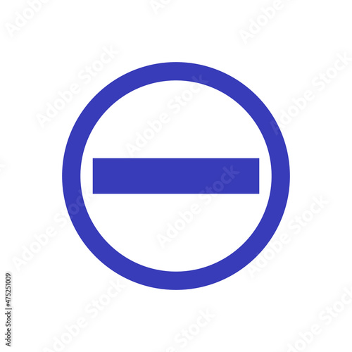 Road sign very peri entry prohibited vector icons