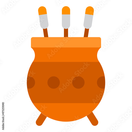 incense flat icon