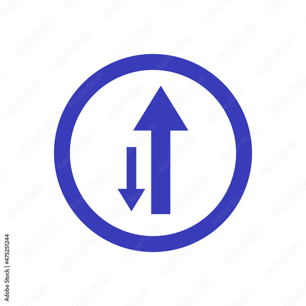 Road sign very peri two-way traffic vector icons Road sign very peri two-way traffic vector icons
