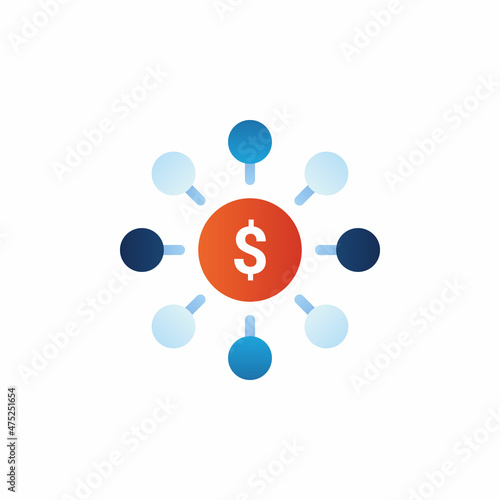 Investment icon in vector. Logotype
