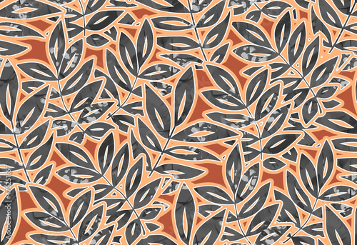 Exotic Abstract Tropical Leaves Hologram Textured Seamless Trendy Fashion Pattern Stylish Colors Perfect for Allover Print Fabrics or Wrapping Paper