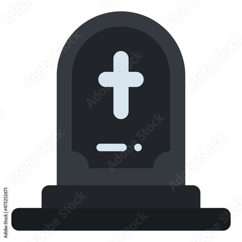 tomb flat icon