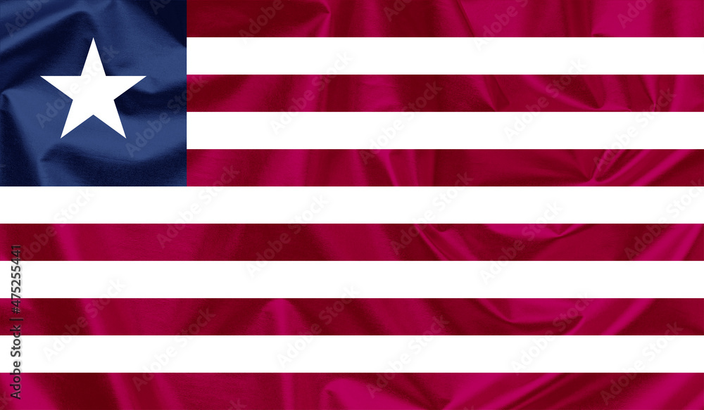 Liberia waving flag background. Liberia waving flag background.