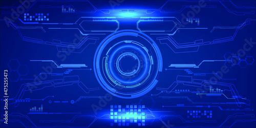 Vector illustrations of high technology digital grid line circuit patterns digital tech display artwork background.