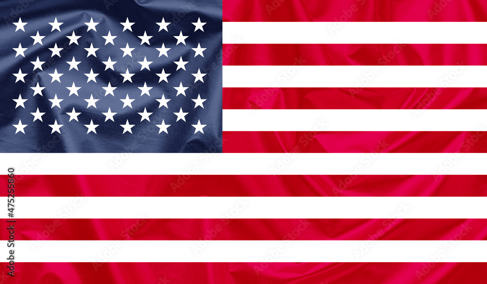 Naklejka premium USA waving flag background.