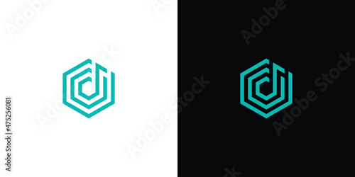 Modern and elegant C initials music logo design.