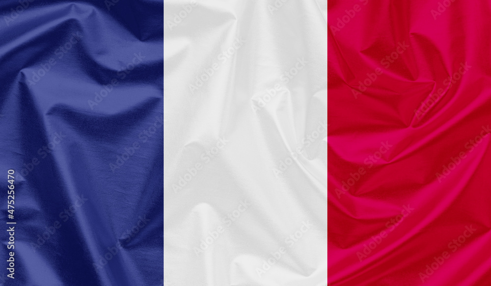 France waving flag background.