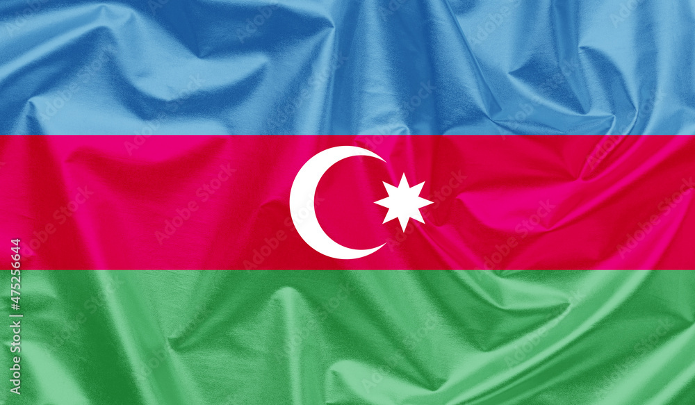 Azerbaijan waving flag background. Azerbaijan waving flag background.