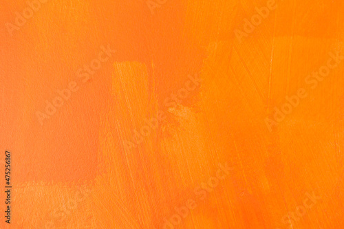 Abstract orange texture background, orange paint on wall, blank wall background