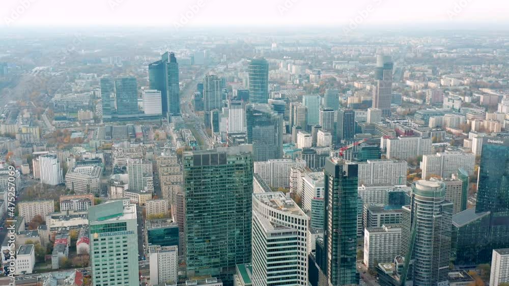 Business Center in Warsaw Poland Aerial Drone Business Center in Warsaw Poland Aerial Drone