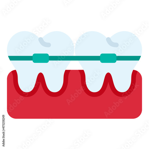 orthodontics flat icon