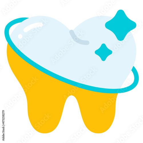 whitening flat icon