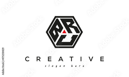BRC creative polygon three letter logo design