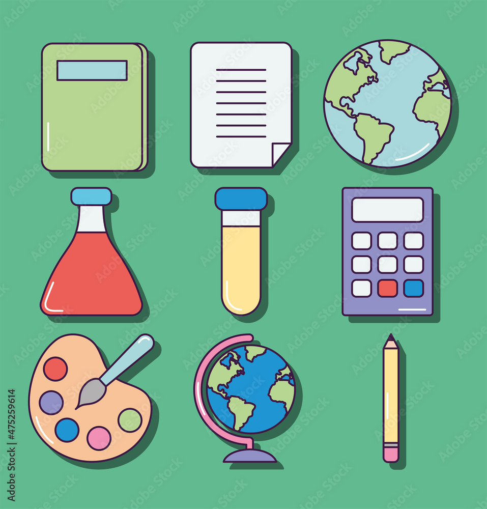 school icon set school icon set