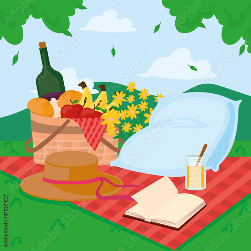 picnic food poster