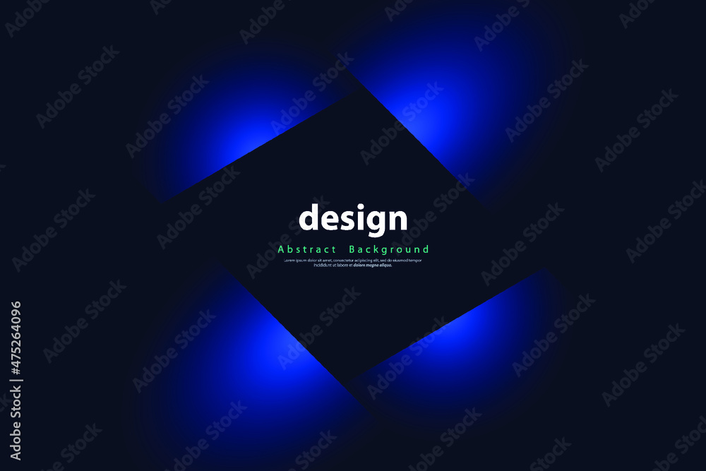 Fototapeta premium Blue abstract background. Technology blue corporate concept business. Design for your ideas, brochure, banner, presentation, Posters. Eps10 vector illustration.