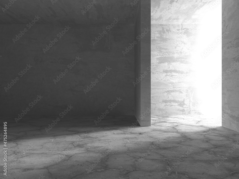 Abstract architecture interior background. Empty concrete room Abstract architecture interior background. Empty concrete room