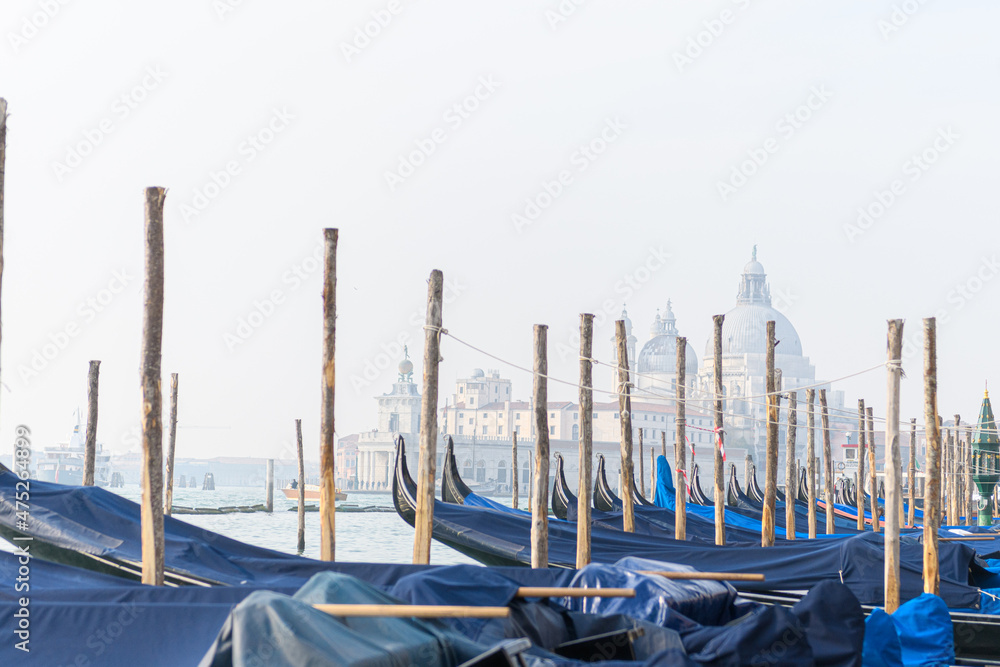 custom made wallpaper toronto digitalMorning in Venice (gondolas & Santa Maria della Salute)