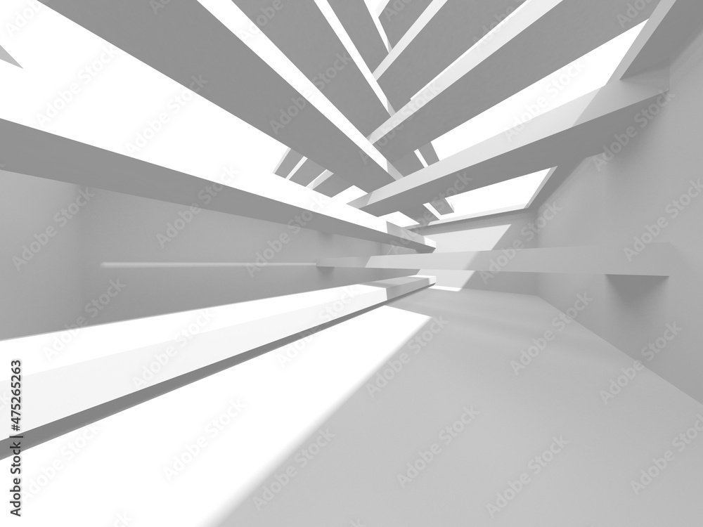 Abstract White Architecture Design Concept Abstract White Architecture Design Concept