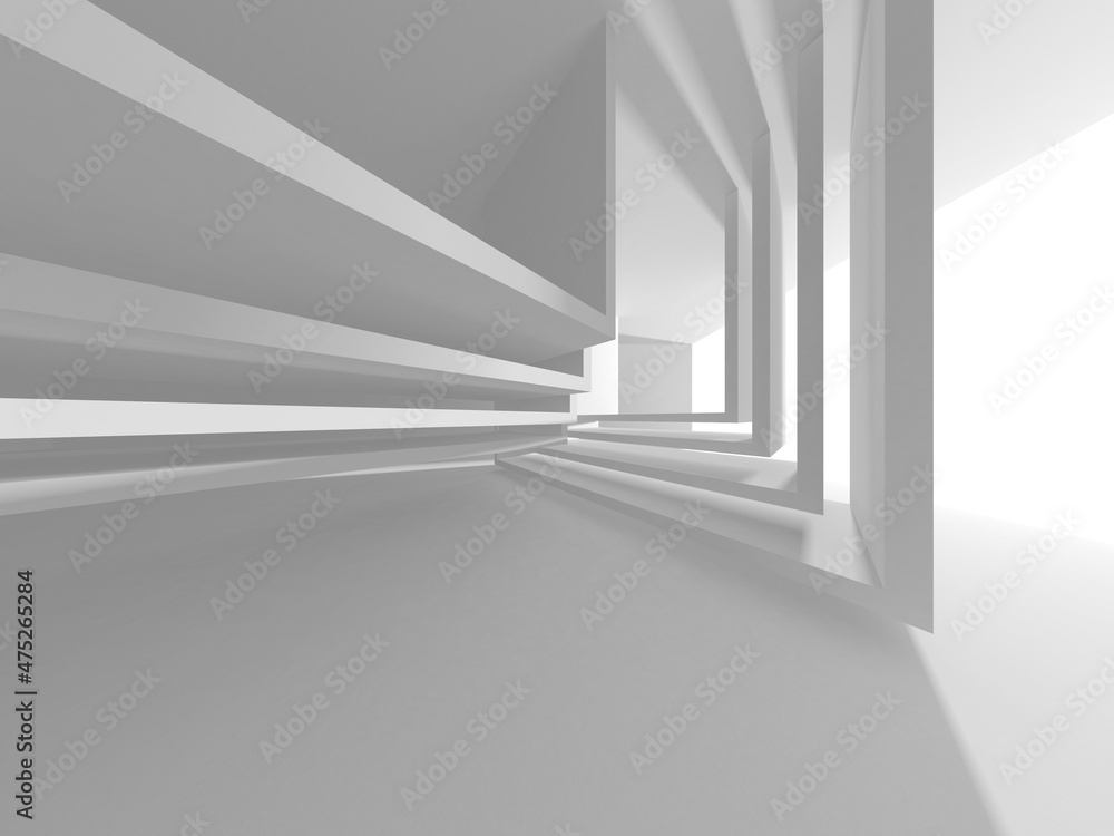 Fototapeta premium Abstract White Architecture Design Concept