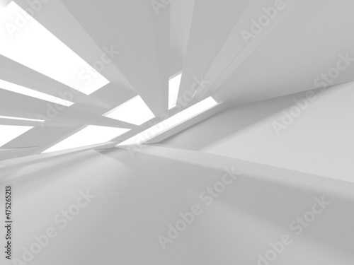 Abstract White Architecture Design Concept