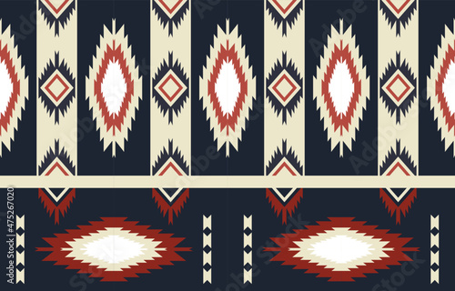 Aztec Seamless Ethnic pattern design. vector illustration Print.