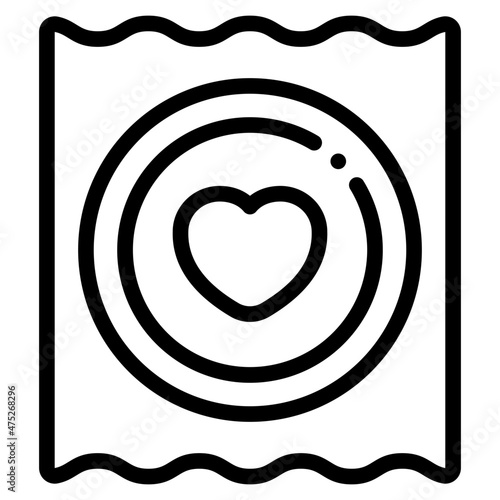 condom outline icon
