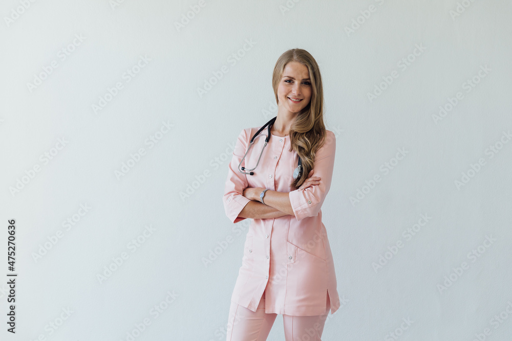 beautiful woman doctor doctor in a medical hospital beautiful woman doctor doctor in a medical hospital