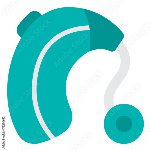 hearing aid flat icon