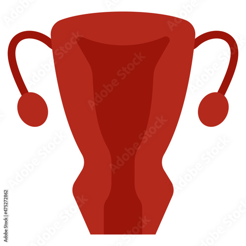 uterus flat icon
