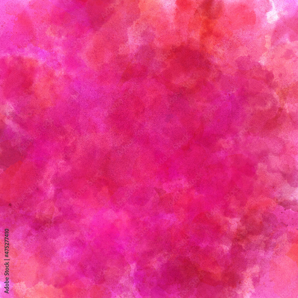 Hand drawn bright pink abstract grunge texture background illustration. Bright pink grunge background with copy space for text or image.