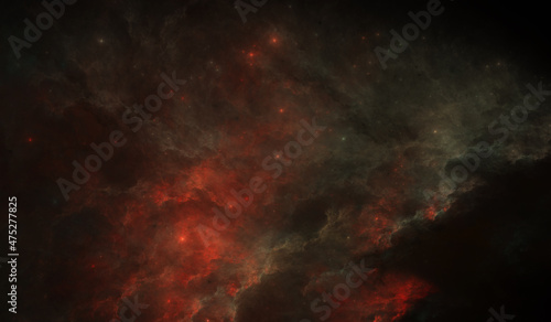 Obraz na plátne Fictional Nebula - Purgatory Nebula - High Detail (13k) - Perfect for gaming rel