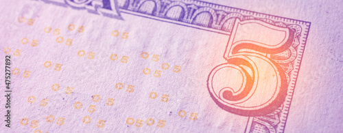 Close up of U.S. Dollar Currency