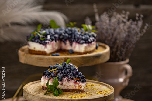 Blueberry cheesecake dessert