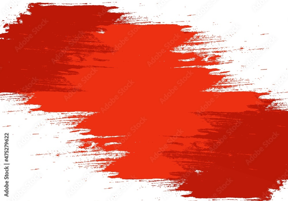 Abstract red grunge brush stroke texture design