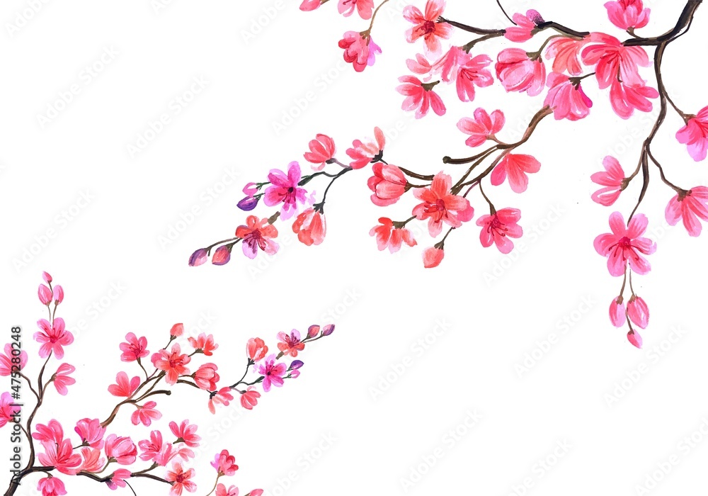 Cherry blossom card background Cherry blossom card background
