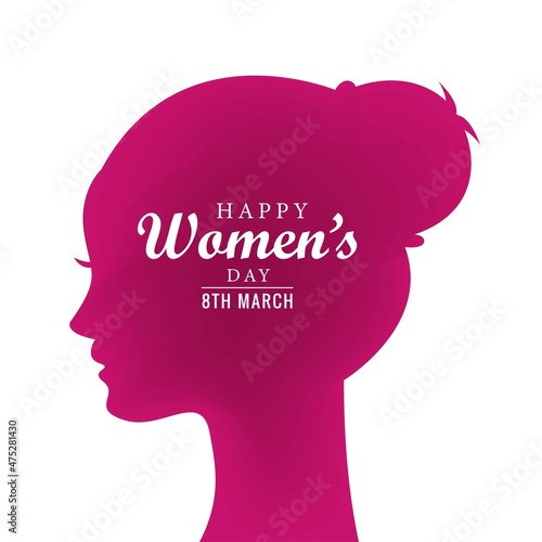 Beautiful womends day 8th of march greeting card background