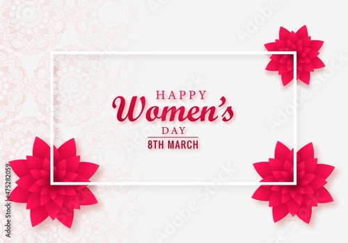 Beautiful women's day card design