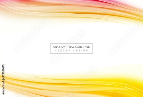 Abstract colorful flowing wave background