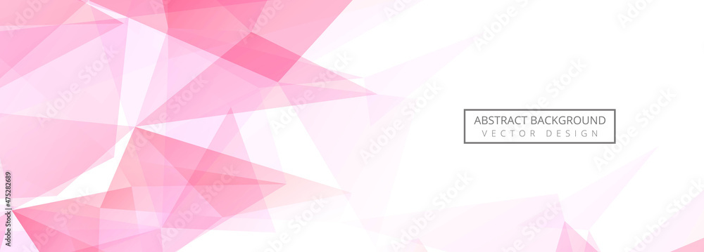 Abstract polygon banner background