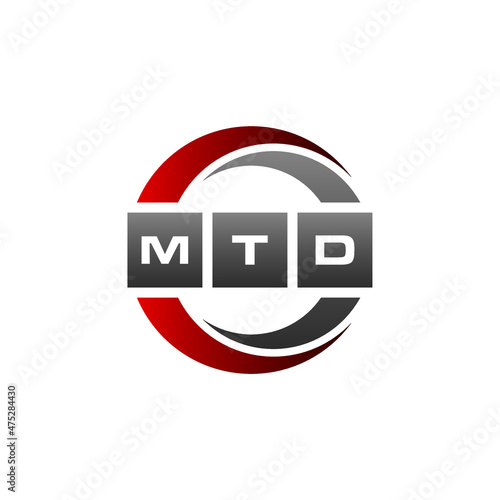 MTD Letter Initial Logo Design Template Vector Illustration photo