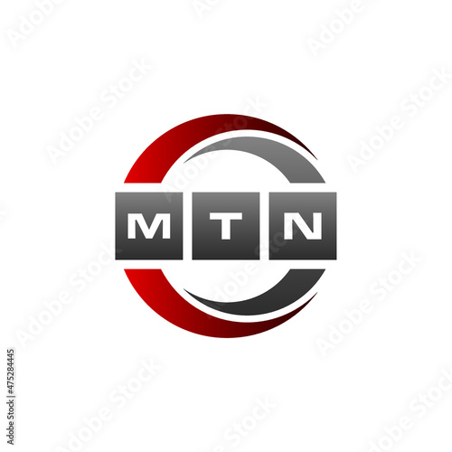 MTN Letter Initial Logo Design Template Vector Illustration photo