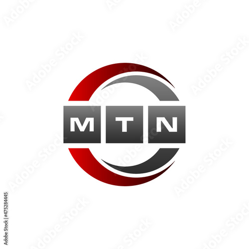 MTN Letter Initial Logo Design Template Vector Illustration