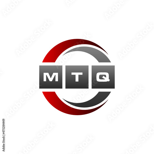 MTQ Letter Initial Logo Design Template Vector Illustration