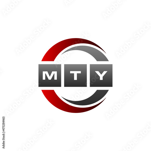 MTY Letter Initial Logo Design Template Vector Illustration photo