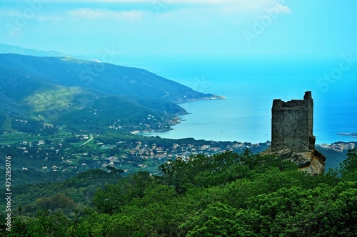 Italy-outlook on the town Marina di Campo on the island of Elba