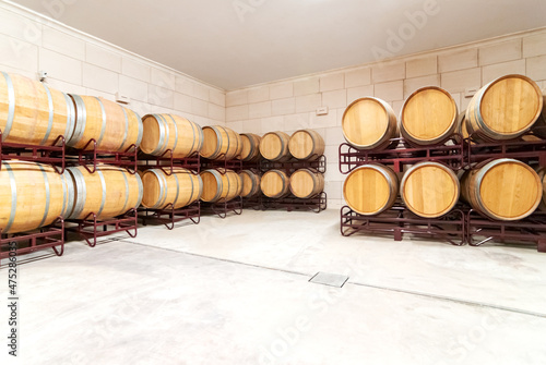 Tela Procesado y producción de vino en bodega.