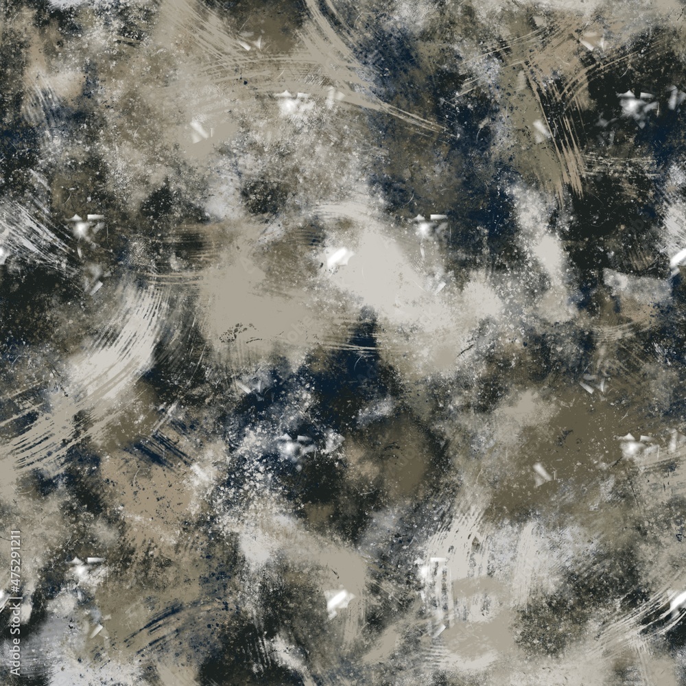 Seamless neutral tan and white distressed grungy motif surface pattern design for print. High quality illustration. Textured textile repeat print swatch. Aged gray dirty elegant abstract illustration. Seamless neutral tan and white distressed grungy motif surface pattern design for print. High quality illustration. Textured textile repeat print swatch. Aged gray dirty elegant abstract illustration.