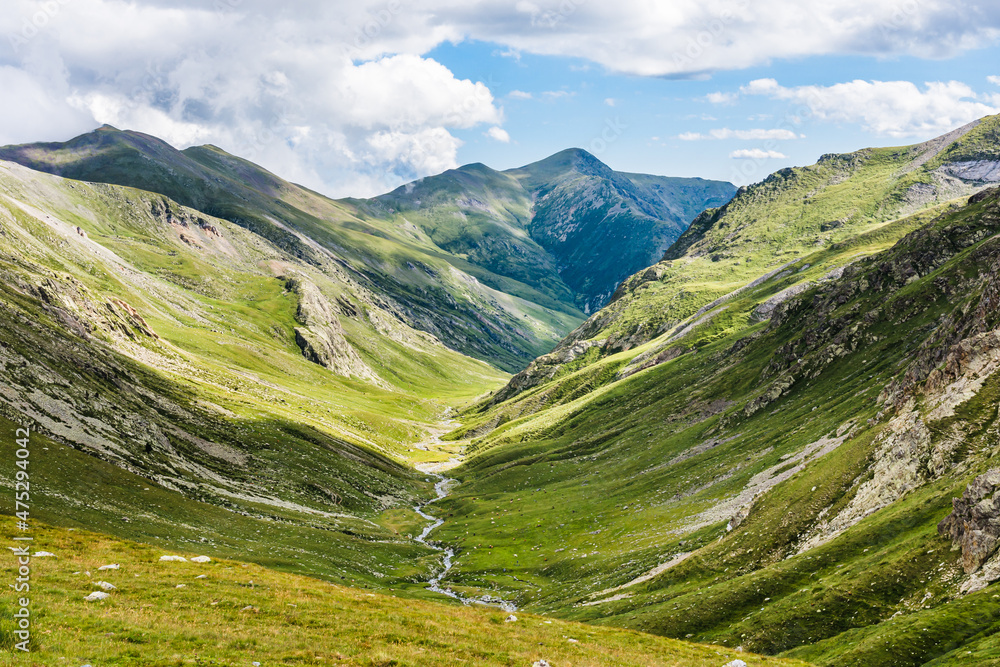 Beautiful landscape in the mountains - Catalan Pyrenees Mountains