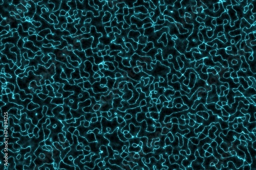 design light blue electrical lights in the cracked slime digital art texture illustration